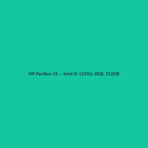 HP Pavilion 15 — Intel i5-1335U, 8GB, 512GB