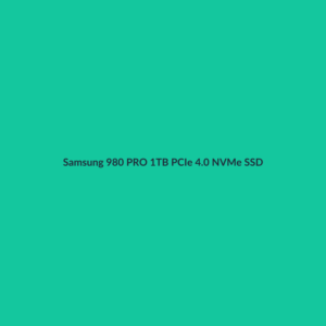 Samsung 980 PRO 1TB PCIe 4.0 NVMe SSD